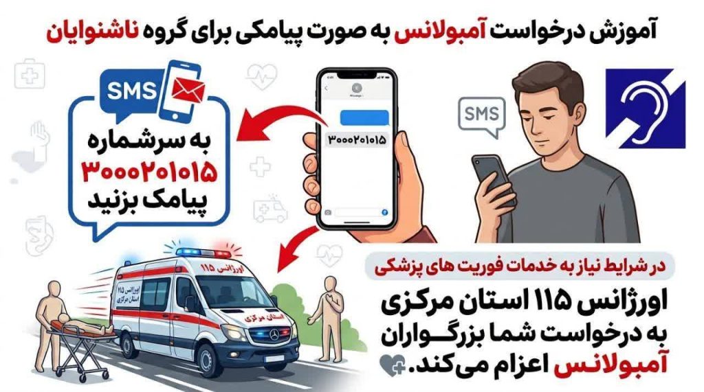 اورژانس اراک به سامانه ارتباطی ویژه ناشنوایان مجهز شد